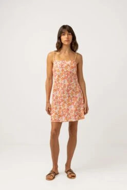 Rhythm Rosa Floral Bias Cut Mini Dress