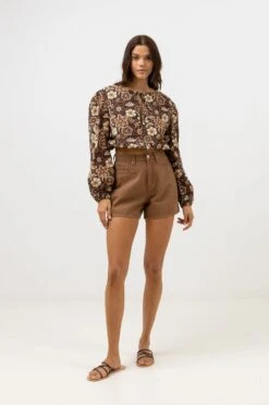 Rhythm Cantabria Floral Long Sleeve Top