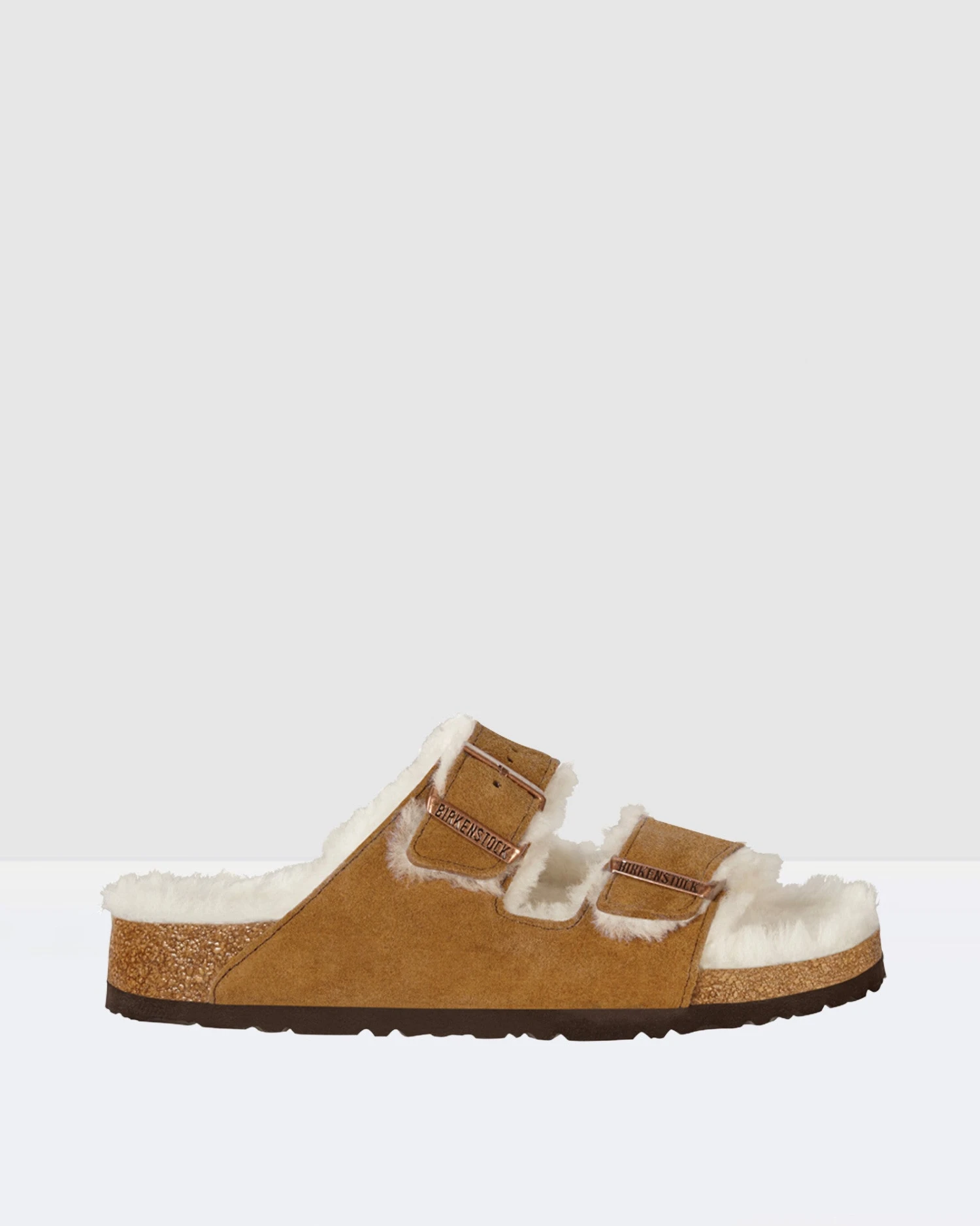 Birkenstock Arizona Mink Suede Leather/Shearling Narrow - Image 3