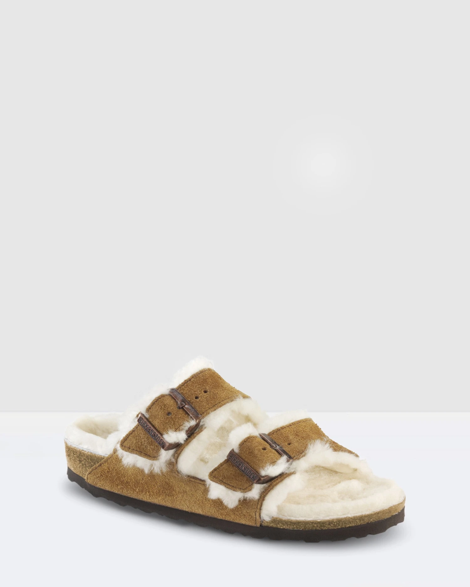 Birkenstock Arizona Mink Suede Leather/Shearling Narrow - Image 4