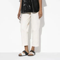 Birkenstock Arizona Split Black/White Birko-Flor Narrow