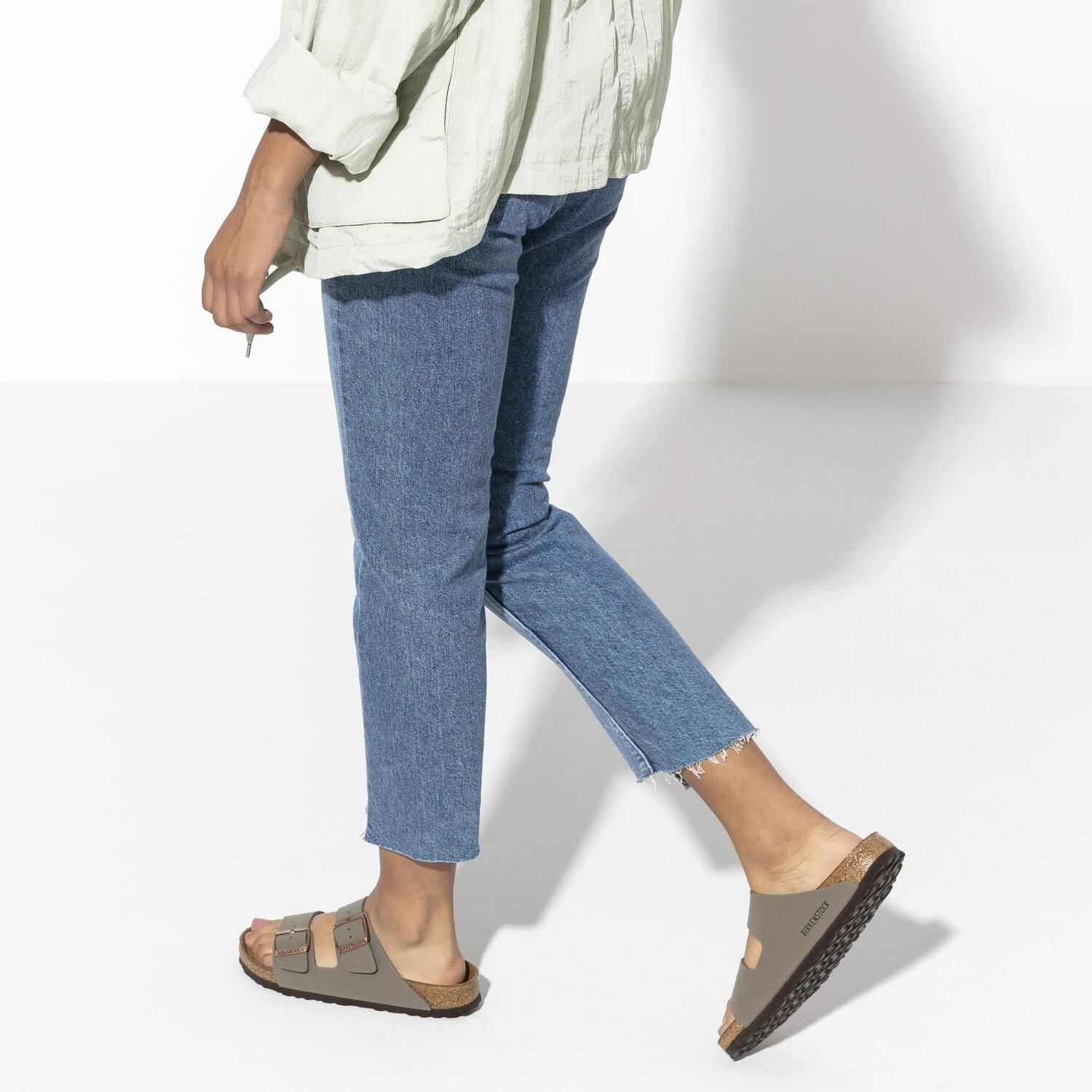Birkenstock Arizona Stone BirkiBuc Narrow - Image 2