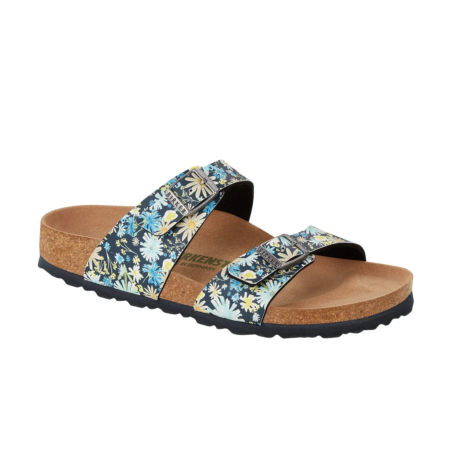 Birkenstock Birkentstock Sydney Vegan Blue Multicolour Birko-Flor Narrow - Image 2