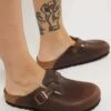 Birkenstock Boston Habana Oiled Leather Regular