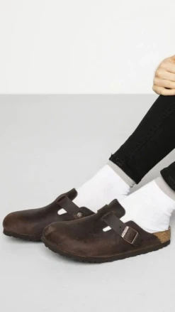 Birkenstock Boston Habana Oiled Leather Narrow