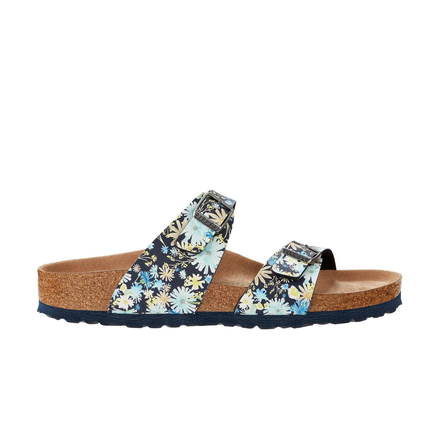 Birkenstock Birkentstock Sydney Vegan Blue Multicolour Birko-Flor Narrow - Image 3