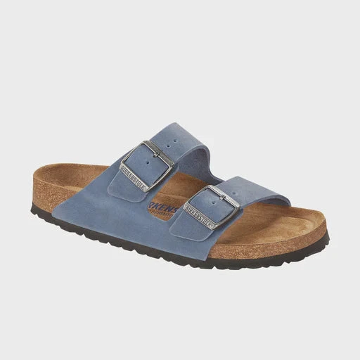 Birkenstock Arizona SFB Dusty Blue Oiled Leather Narrow - Image 3