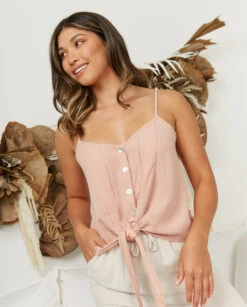 Bethy Tie Front Top