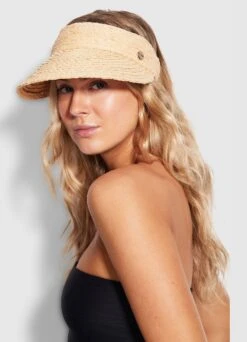 Seafolly Shady Lady Raffia Visor