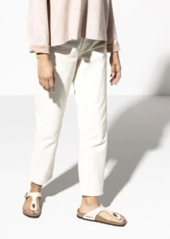 Birkenstock Gizeh Graceful White Birko Flor
