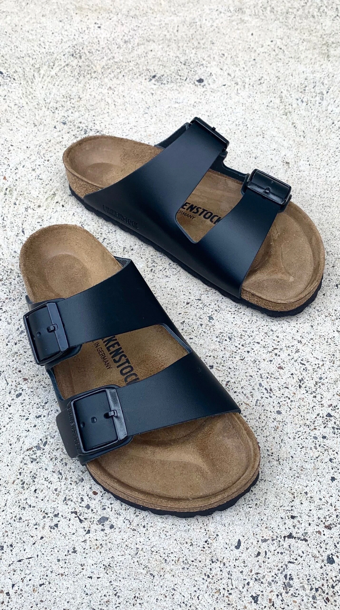 Birkenstock Black Smooth Leather Regular
