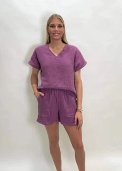 Visqualia Linen Bianca Top