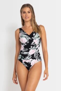 Jantzen Fleurette Gathered Surplice One Piece