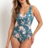 Jantzen Bridgerton Gathered Surplice One Piece