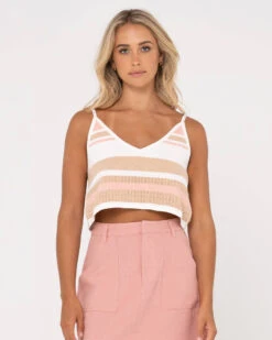 Rusty Sandbar Knitted Crop Top
