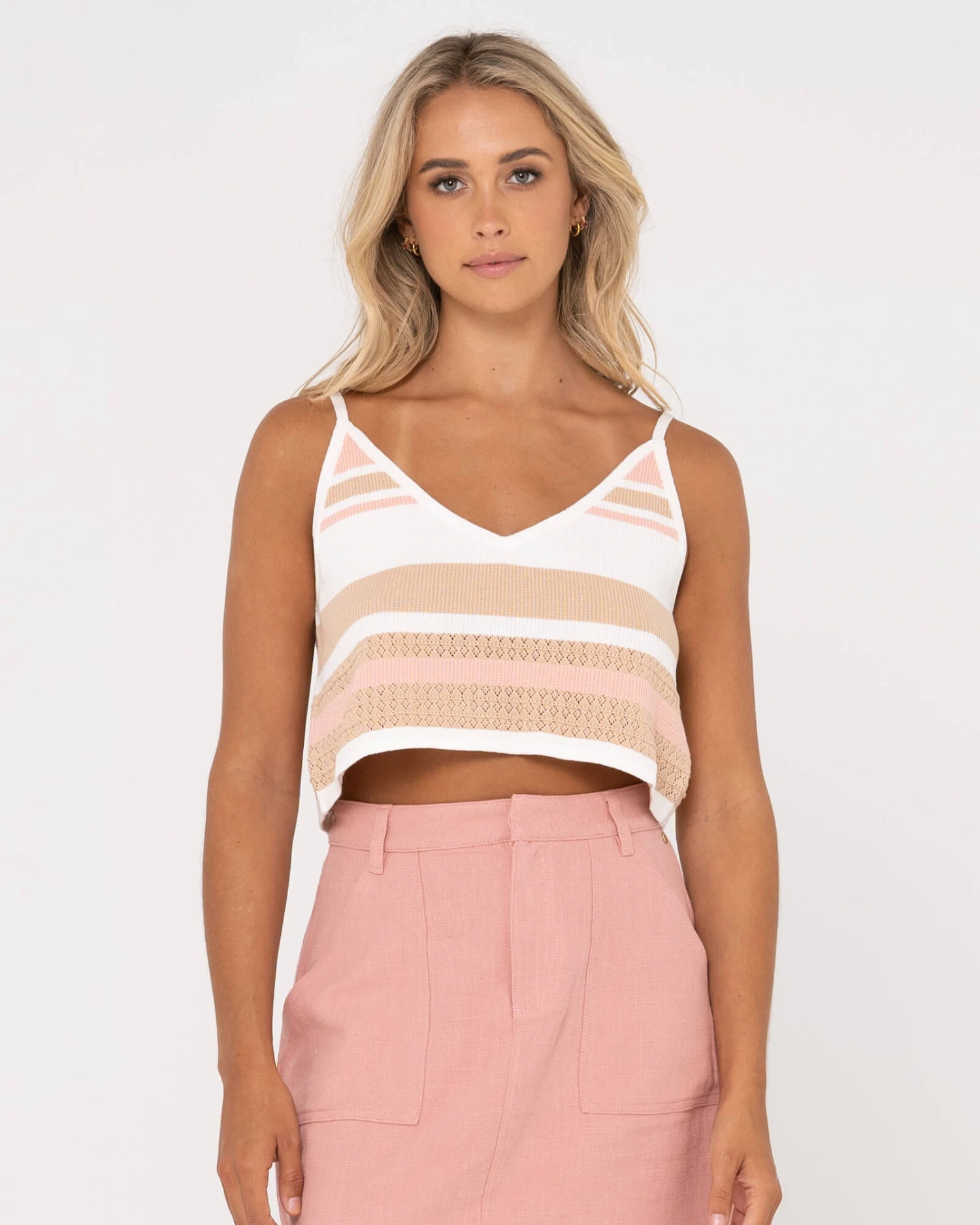 Rusty Sandbar Knitted Crop Top