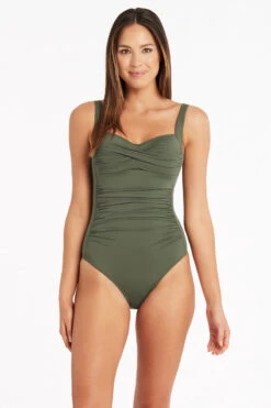 Sea Level Essentials Twist Front Multifit One Piece
