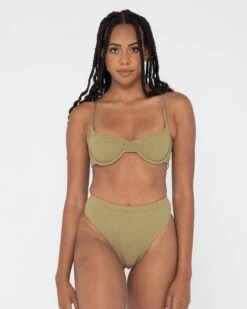 Rusty Sandalwood High Waist Midi Bikini Pant