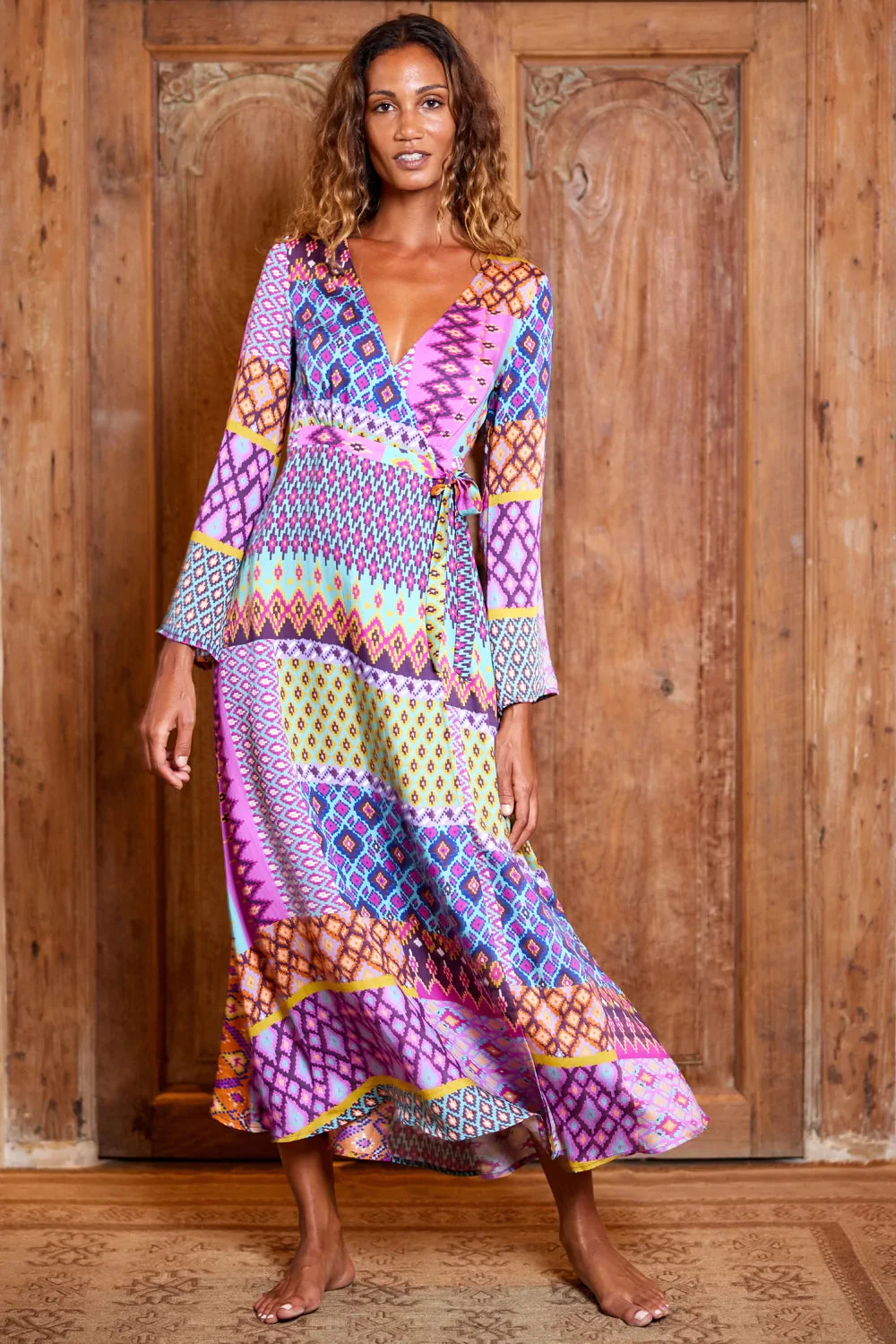 Tigerlily Utopia Suri Wrap Maxi Dress