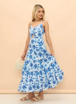 Wits Sandrine Twist Front Maxi Dress