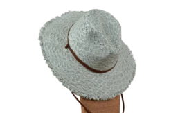 Cherry Red Frayed Edge Fedora