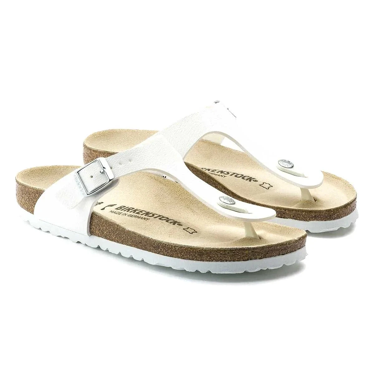 Birkenstock Gizeh White Birko-Flor Narrow - Image 4