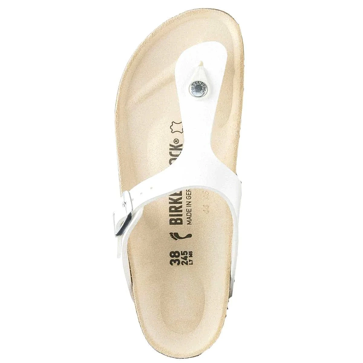 Birkenstock Gizeh White Birko-Flor Narrow - Image 6