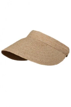 Cherry Red Raffia Visor