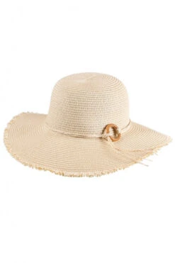 Cherry Red Fray Hat - Natural OS