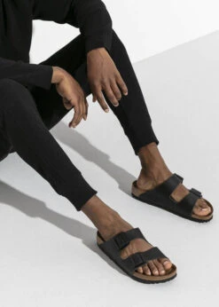 Birkenstock Arizona Black Birko Flor Regular