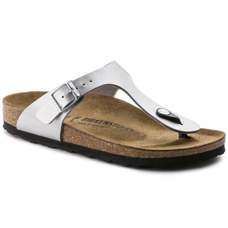 Birkenstock Gizeh Silver Birko Flor Regular - Image 4
