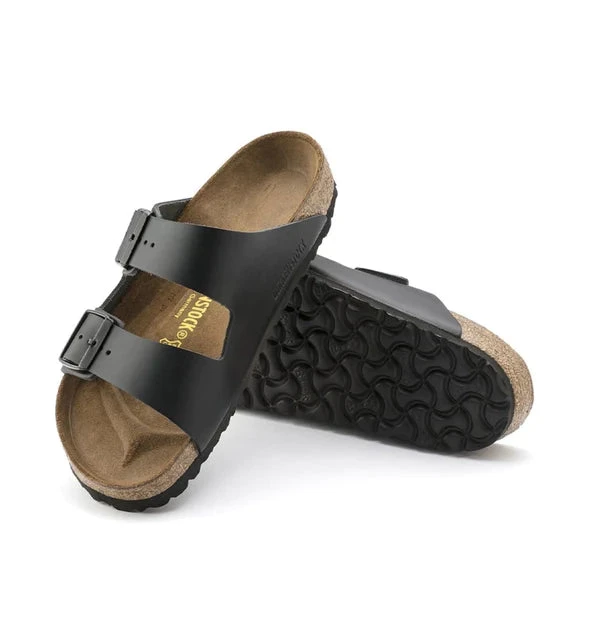 Birkenstock Black Smooth Leather Regular - Image 4