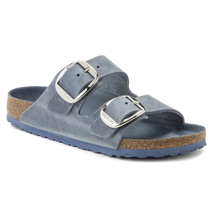 Birkenstock Arizona Big Buckle Dusty Blue Oiled Leather Regular - Image 6