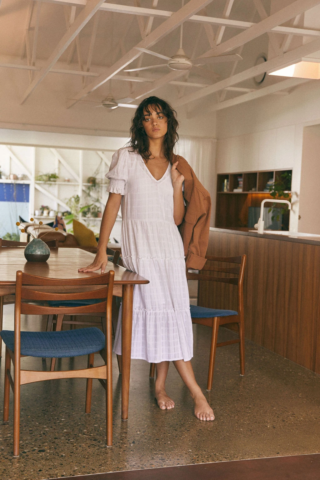 Rhythm Chloe Tiered Mini Dress